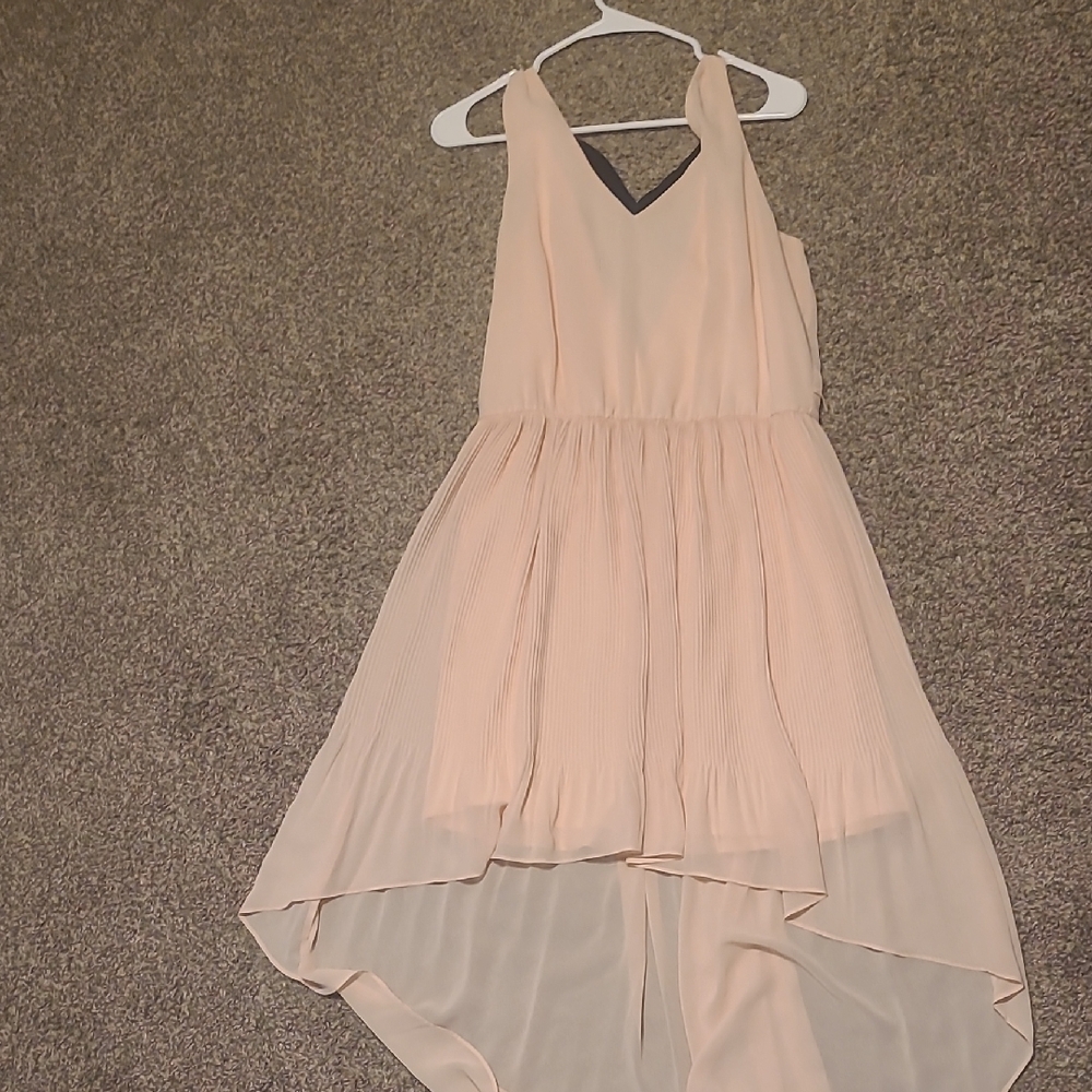 Lily Rose Cream Pleated Dress